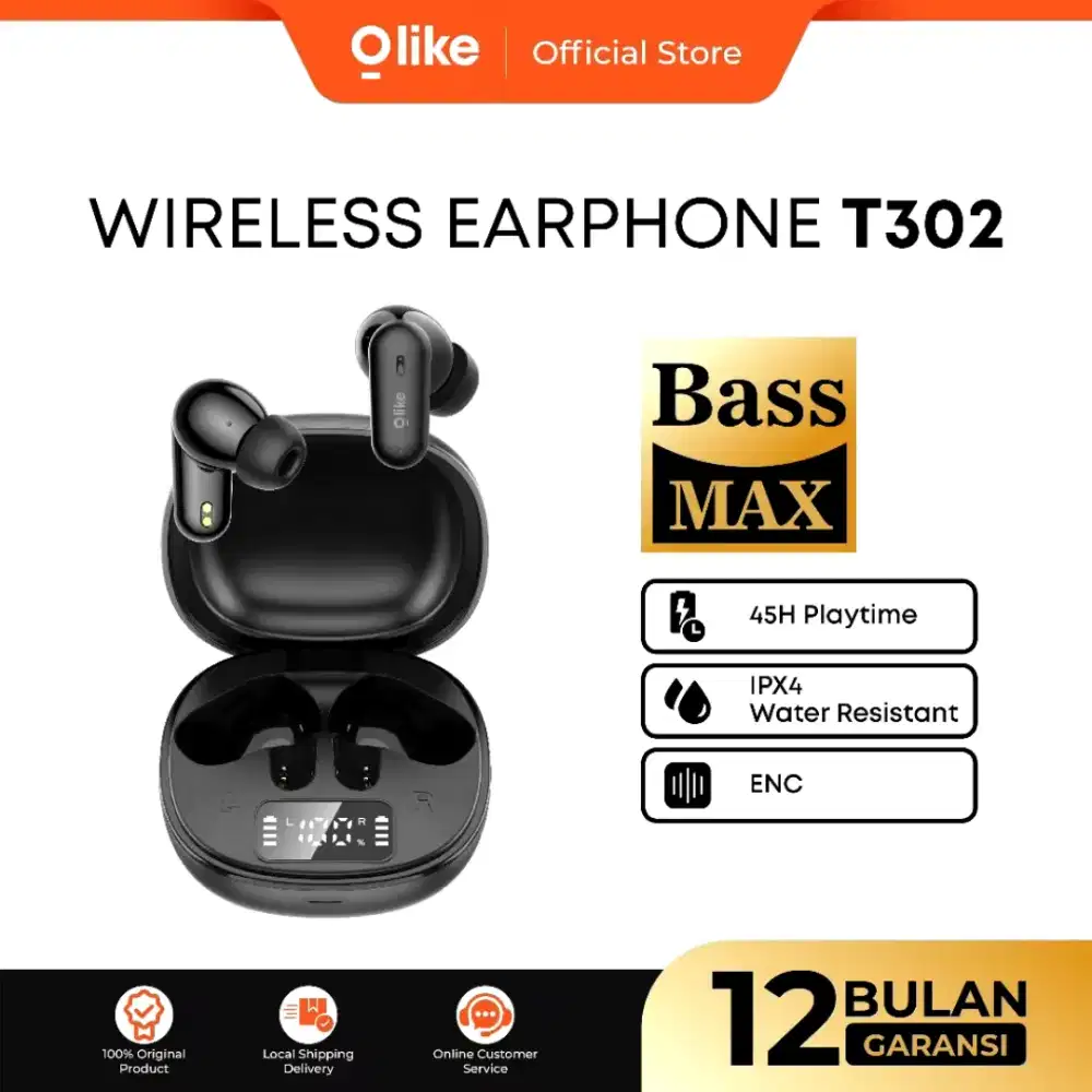Olike True Wireless Earphone TWS T302 IPX4 Bluetooth 5.4