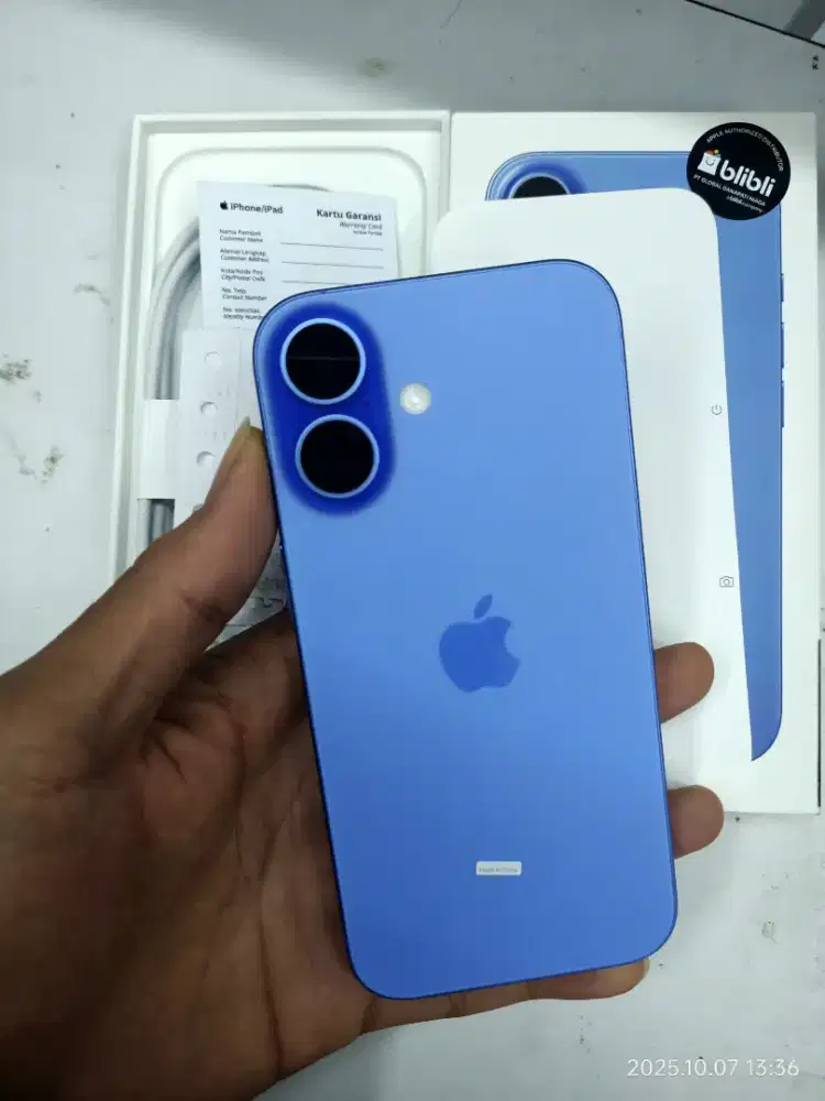 iphone 16 128 ibox blue like new