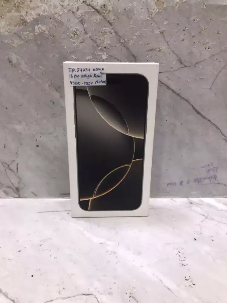 Di jual HP NEW IPHONE 16 PRO MAX warna NATURAL memory internal 256GB
