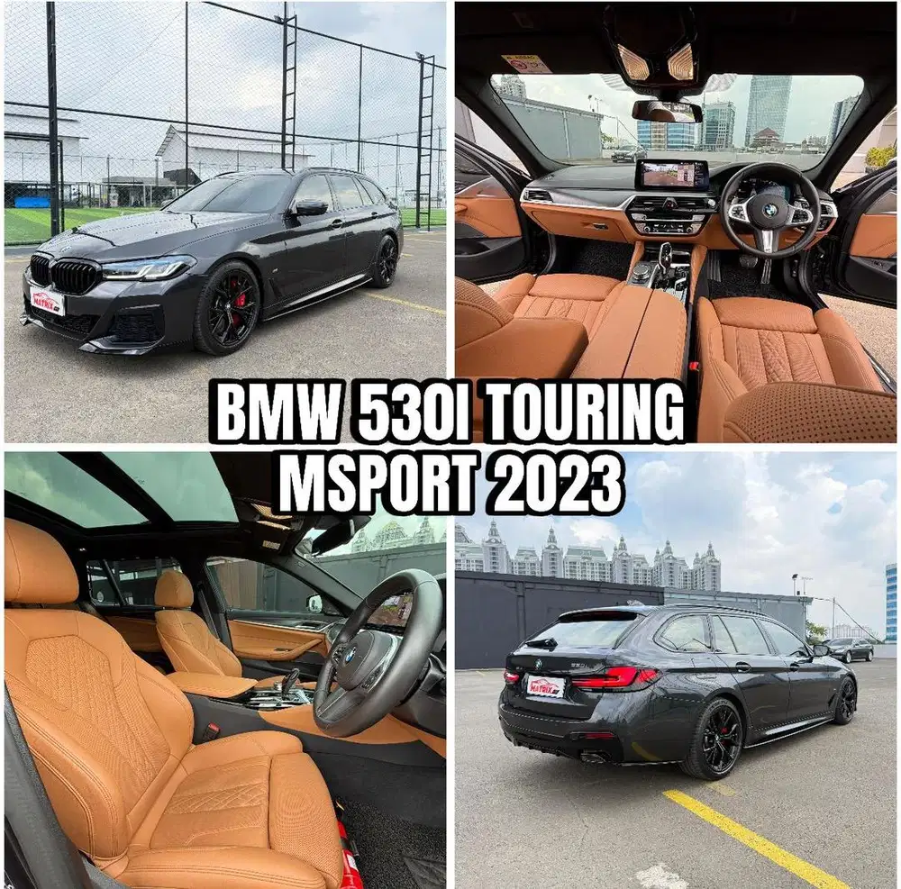 Bmw 530i Touring Msport luxury Nik2023 Grey siap pakai