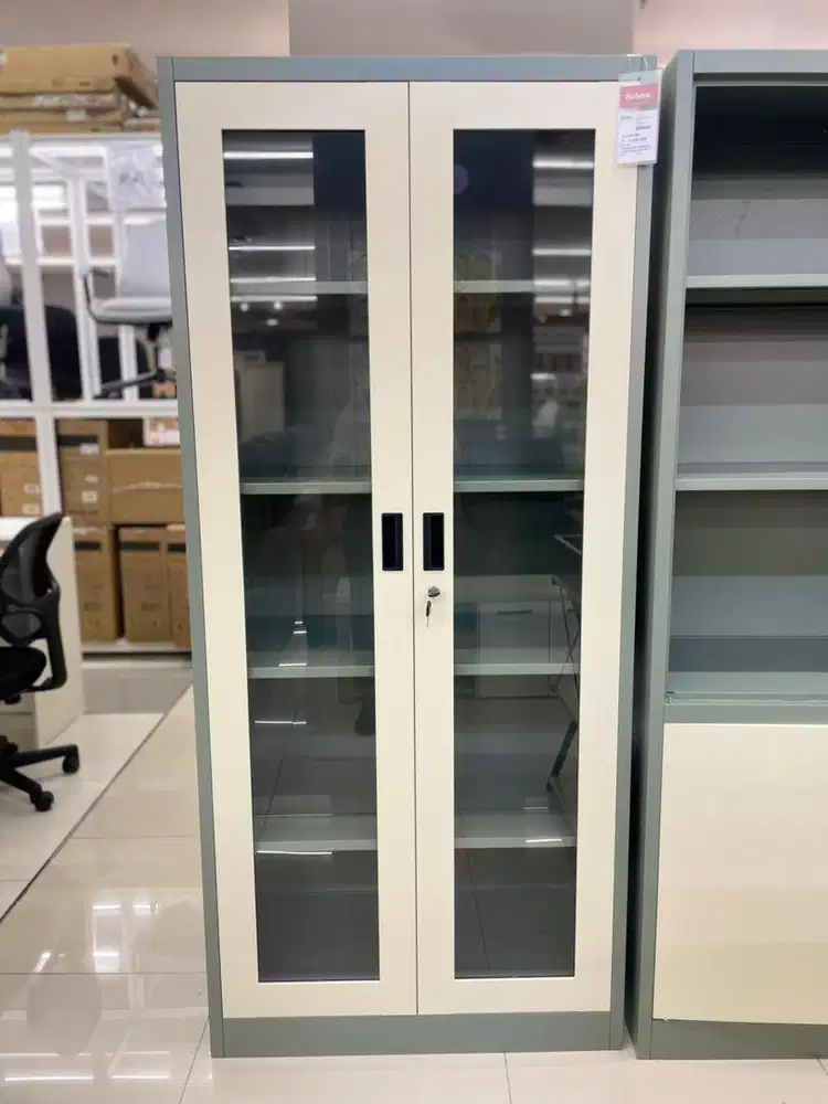 Lemari arsip simon full glass