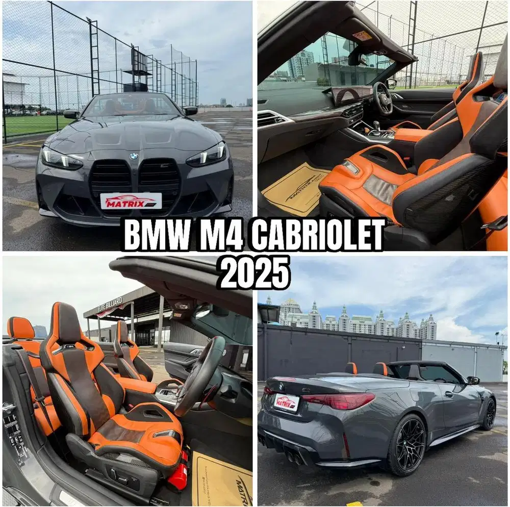 Bmw M4 Cabriolet 2025 Nik24 facelift Awd Grey siap pakai