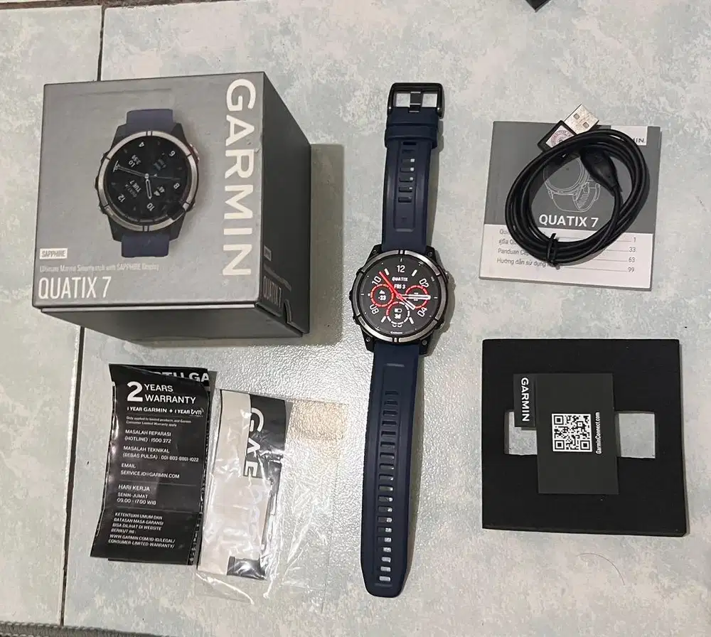 Garmin quatix 7 sapphire amoled like new