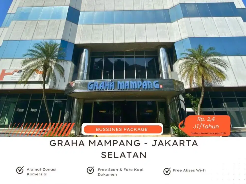 Virtual Office & Service Office Graha Mampang Kawasan Bebas Ganjil Genap Jakarta Selatan