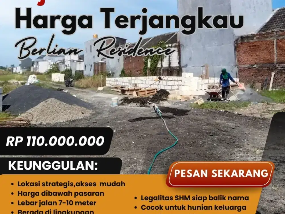 tanah kavling murah siap bangun di sidoarjo