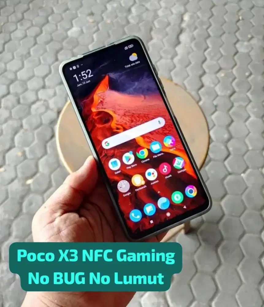 poco x3 nfc 8/128 gaming siap pakai