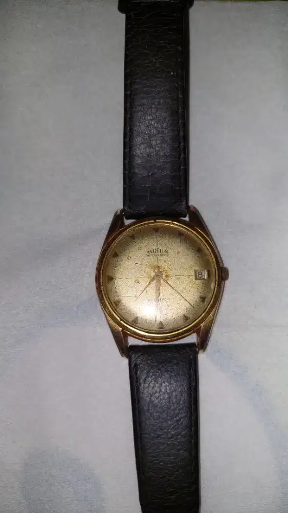 Jam Tangan Vintage Angelus Datograph Automatic Swiss Original