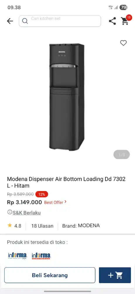 Ready stok dispenser promo murah