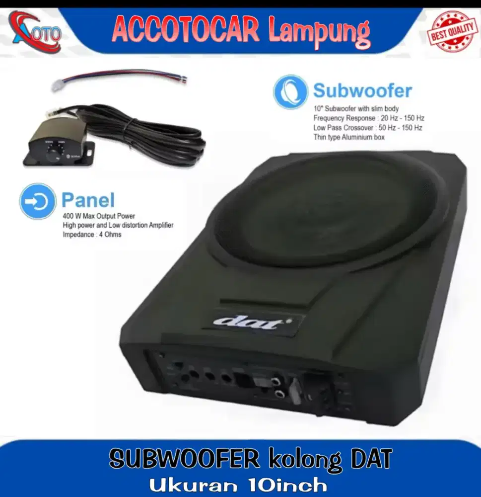 Subwoofer kolong dat 10inch