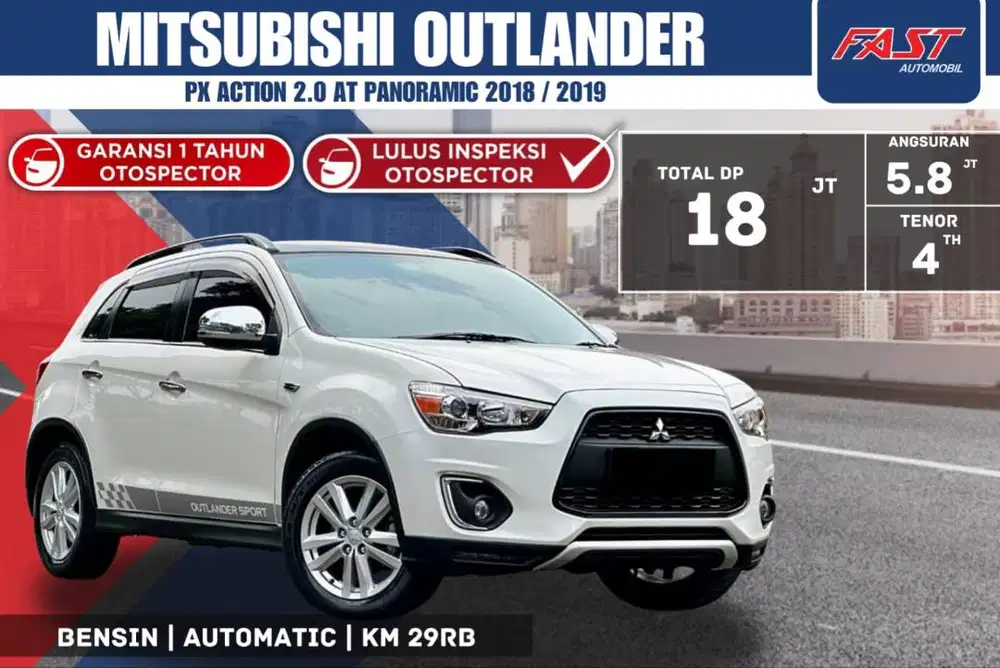 MITSUBISHI OUTLANDER PX ACTION 2018 / 2019 2.0 PANORAMIC KM.29RB #F6ST
