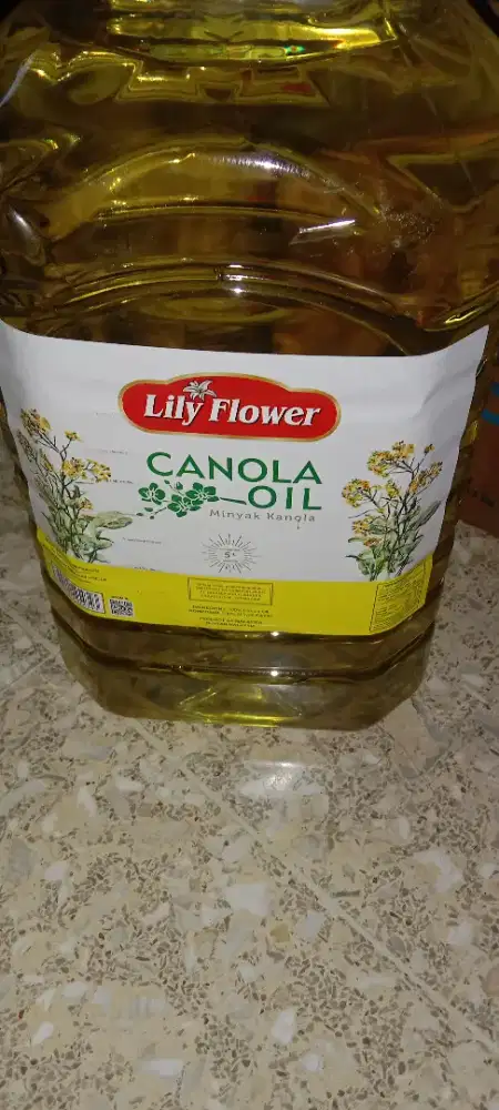 Lily Flower Canola Oil 5L / Minyak Kanola