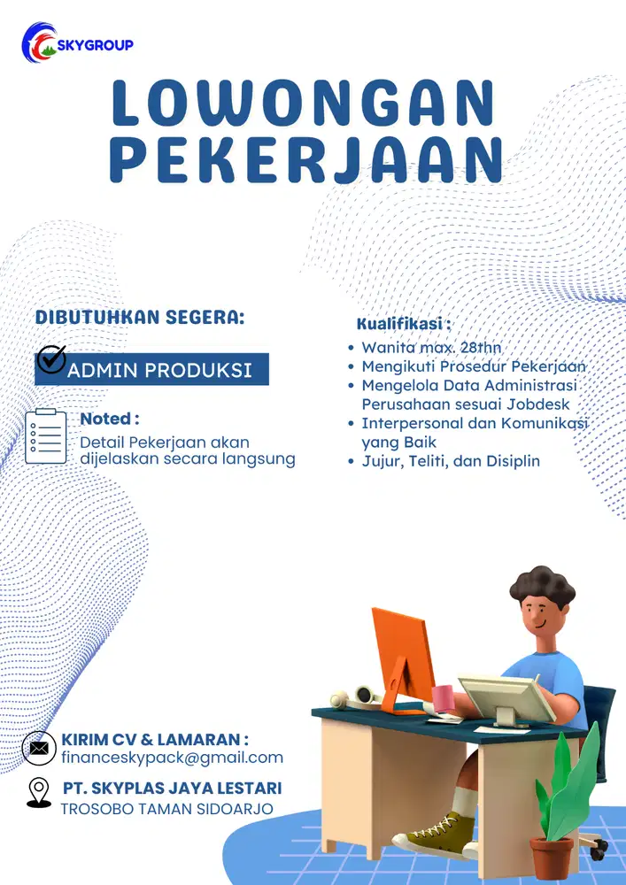 Loker Admin Produksi