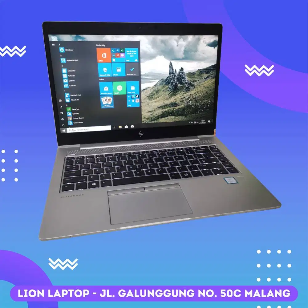 Core i5 Gen 8 RAM 8GB SSD 256GB HP Elitebook 840 G5 [07|10]