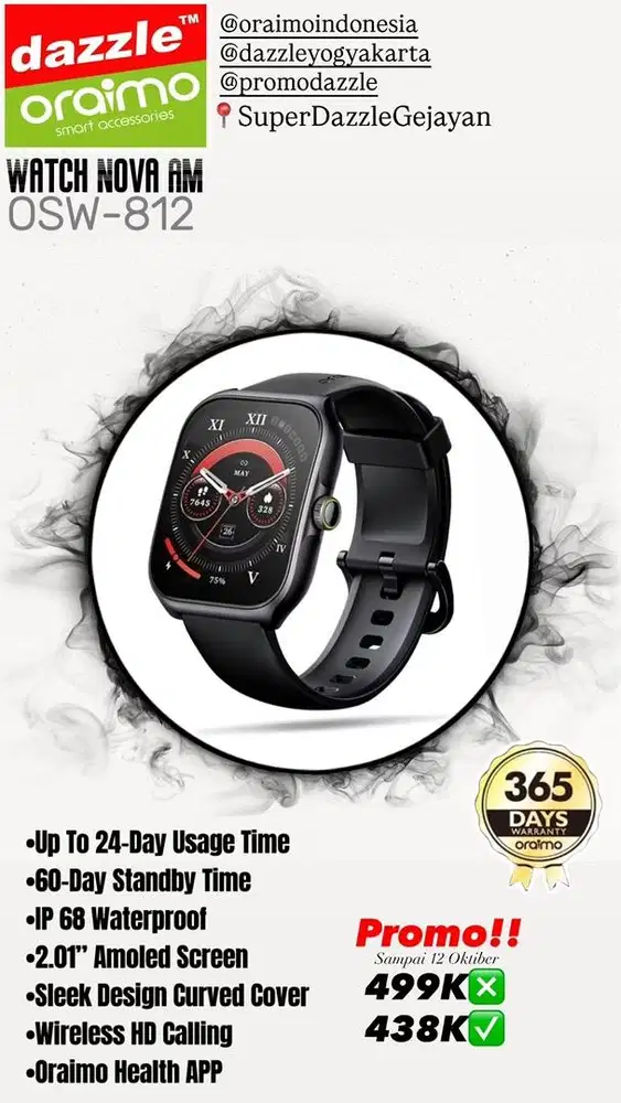 Smartwatch Amoled Oraimo OSW-812