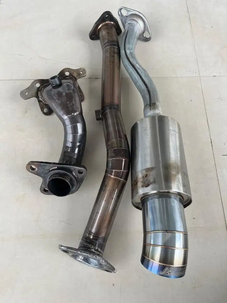 Mufler Bold on Downpipe dan Frontpipe for honda brio 2014-2018