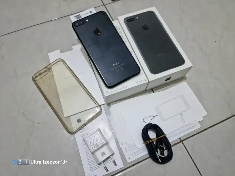 iPhone 7 Plus 128GB iBox Fullset
85% Mulus, No Minus, BH 100% Awet