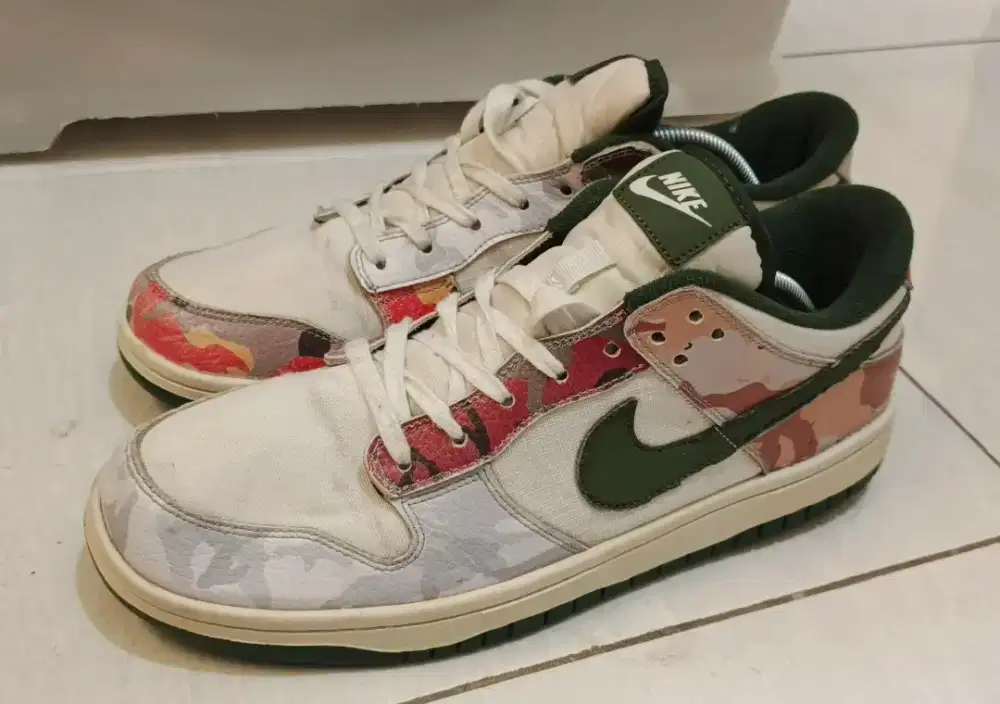 Sepatu Nike Dunk Low SE Multi Camo Size 45