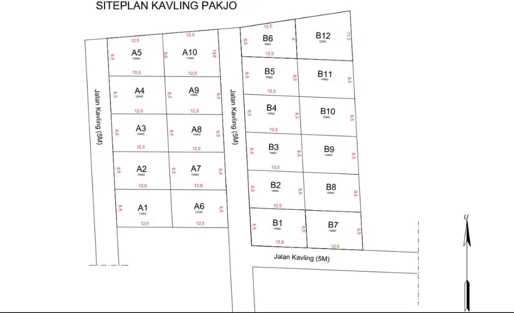 Tanah di Pakjo Jalan Irigasi Palembang Harga 220JT