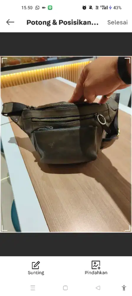 Tas kulit asli home industry jogja