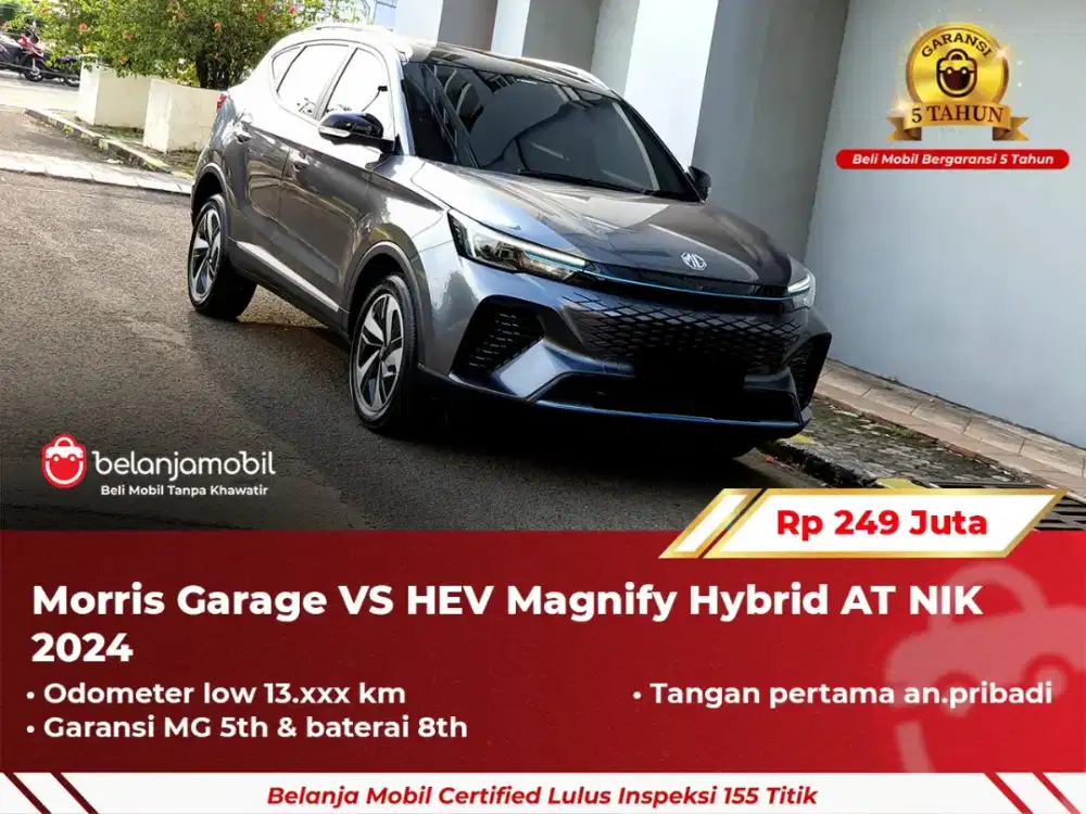 LIKE NEW !! MORRIS GARAGE MG VS HYBRID 2024 / 2025 GREY