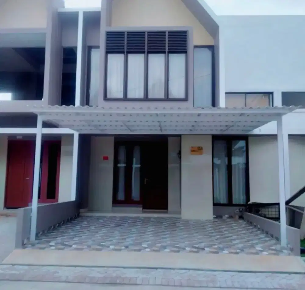 Kanopi besi hollow Galvanis atap alderon