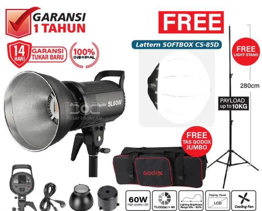 Paket GODOX SL60W / SL-60W