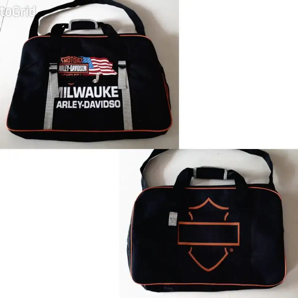 Tas milwauke dan logo harley davidson ukuran besar