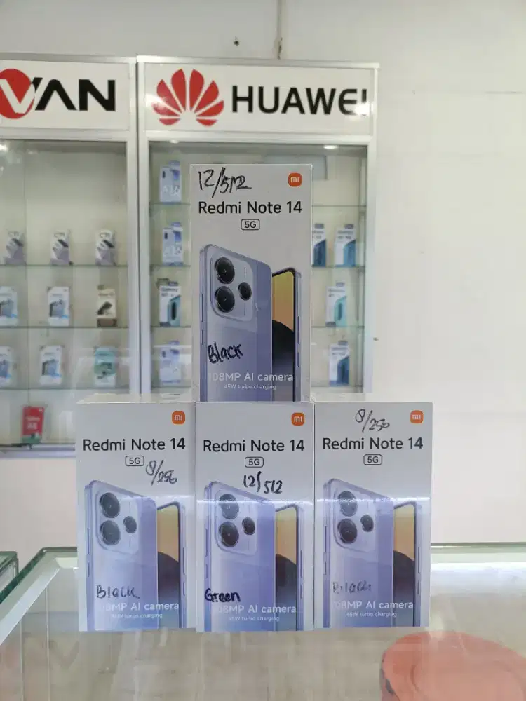 Redmi Note 14 5G (12/512 & 8/256) Baru Resmi Xiaomi⁶