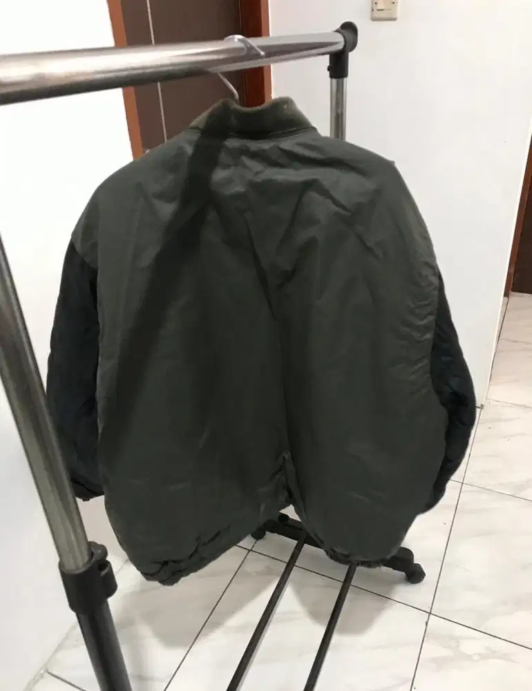 Jaket motor bahan tebal