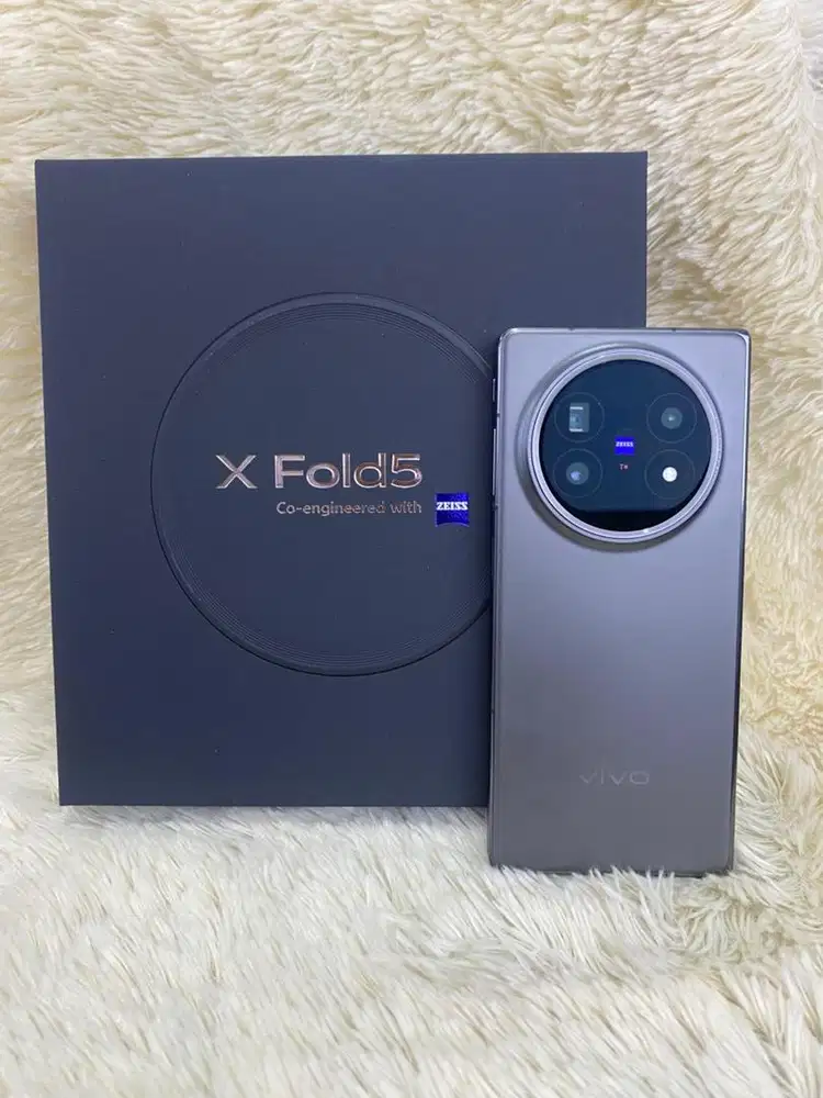 Vivo X fold 5 zeiss ram 16/512 Gray Open Box Original#3Gcom