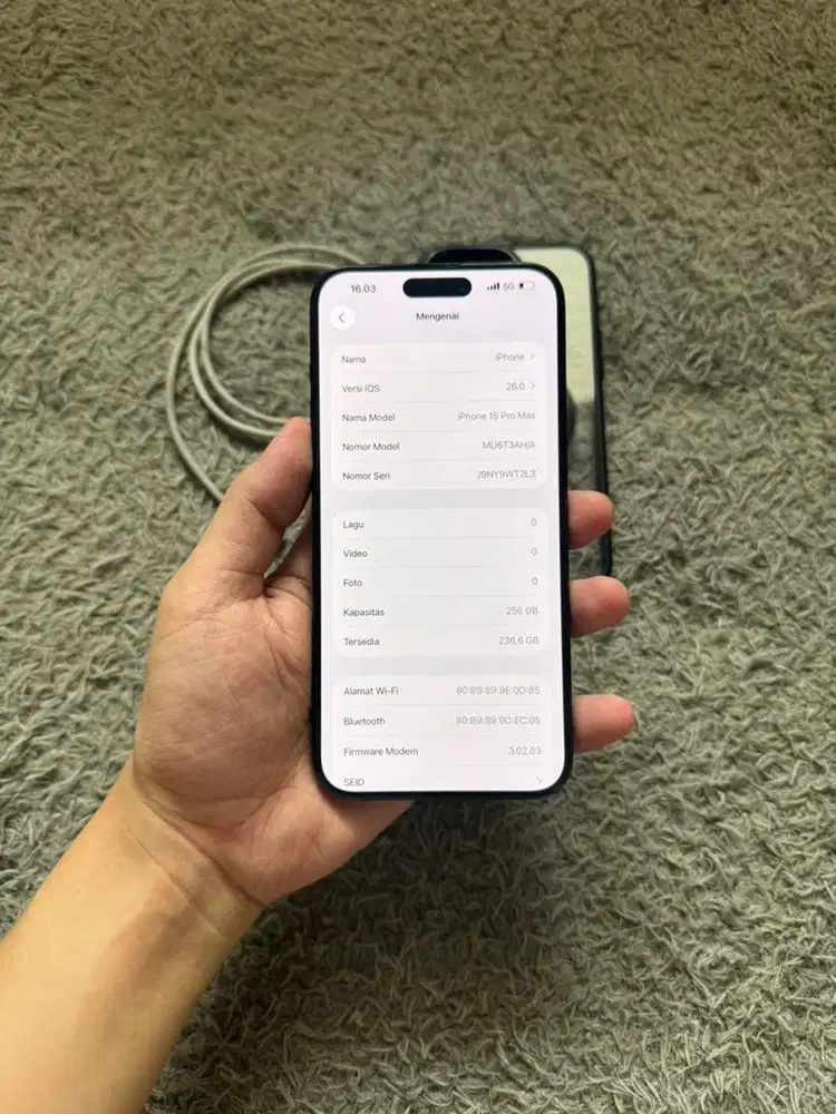 Iphone 15 Promax 256GB Inter