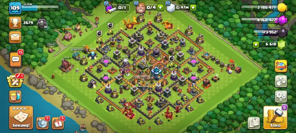 Akun Game COC Town Hall 13 100% Aman
