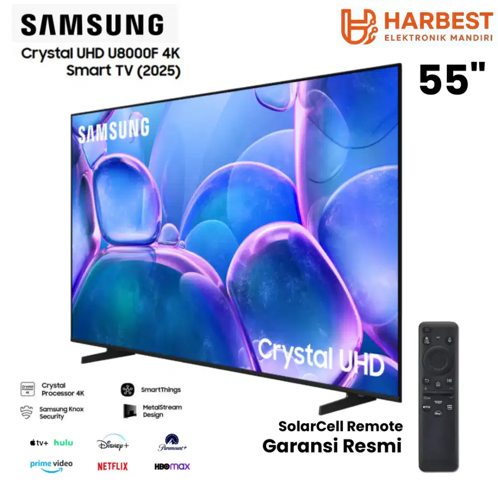 SAMSUNG 55U8000F SMART TV 55 Inch Crystal 4K Q-Symphony Dolby Atmos
