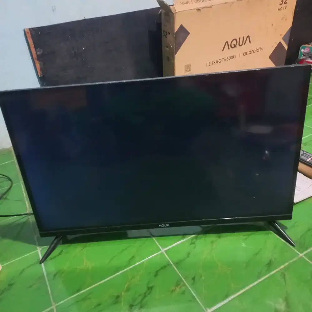Tv android aqua 32 minus layar blank
