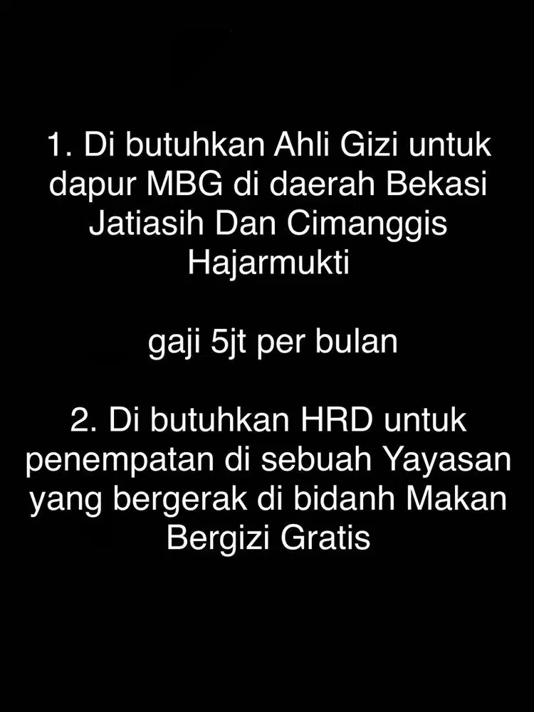 AHLI GIZI DAPUR MBG & HRD
