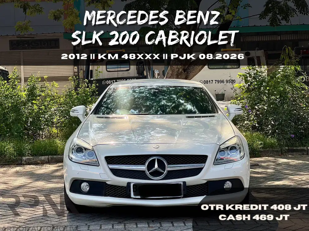 MERCEDES BENZ SLK200 2012 CASH TERMURAH