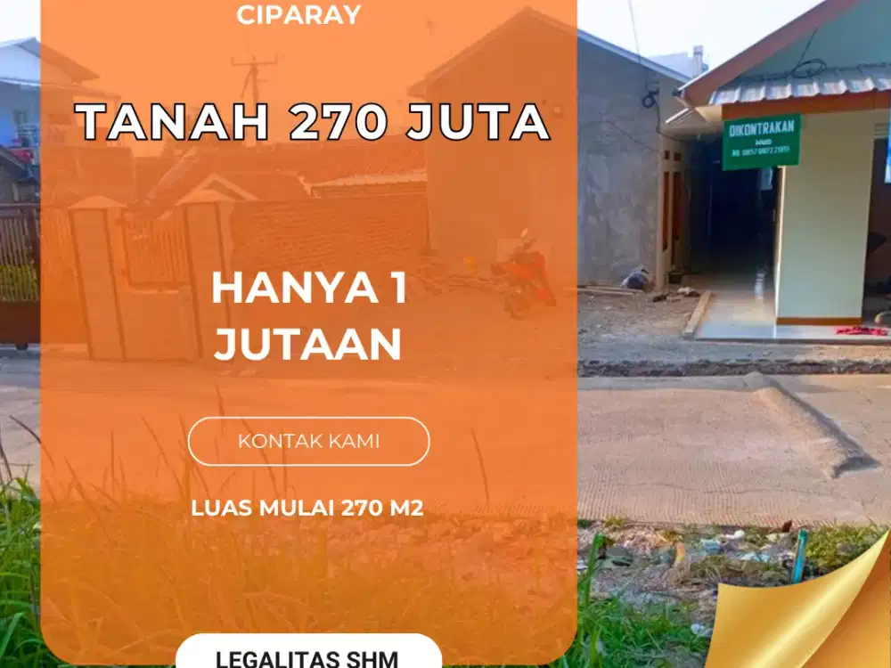 DIJUAL TANAH MURAH DI CIPARAY – HARGA 1 JUTAAN SAJA!