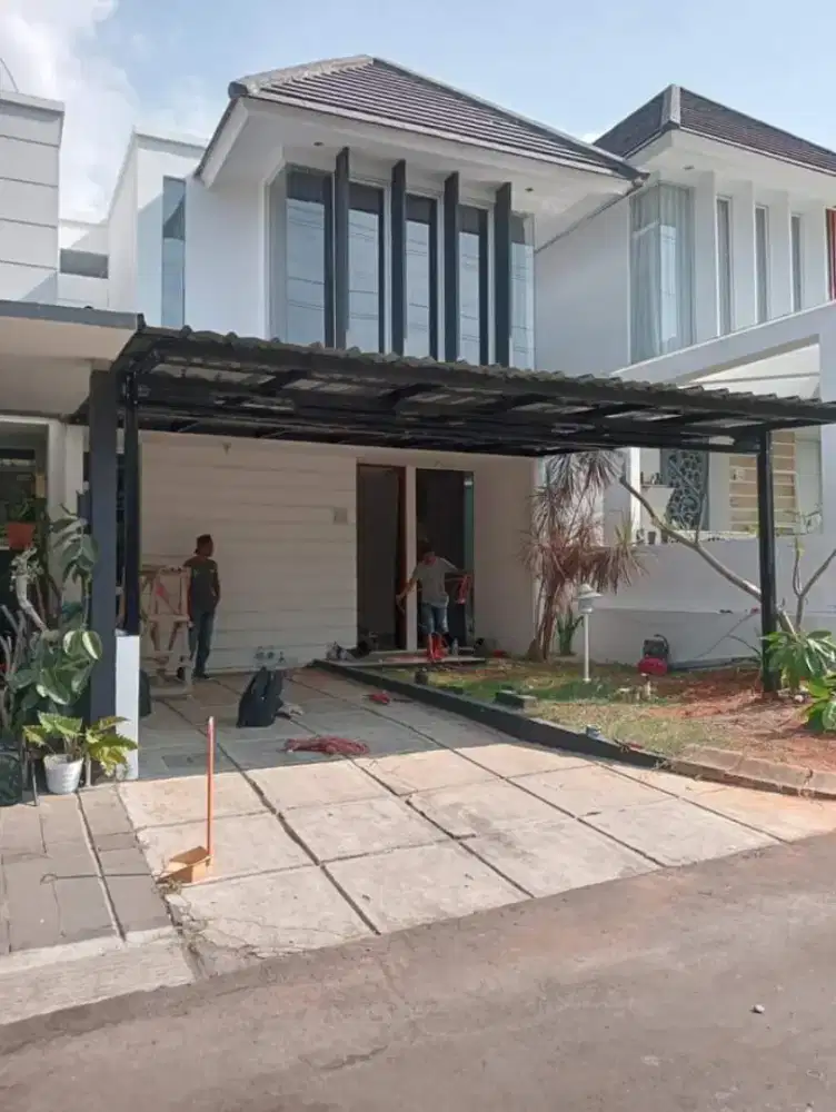 Kanopi baja ringan atap alderon, spandek pasir dan polos