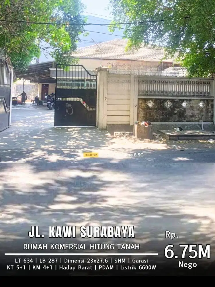 MURAHH Rumah Pusat Kota Surabaya HITUNG TANAH Cocok untuk USAHA