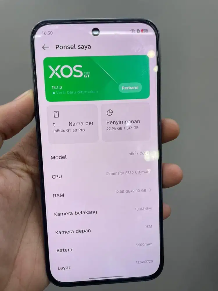 Infinix gt 30 pro 12/512 like new