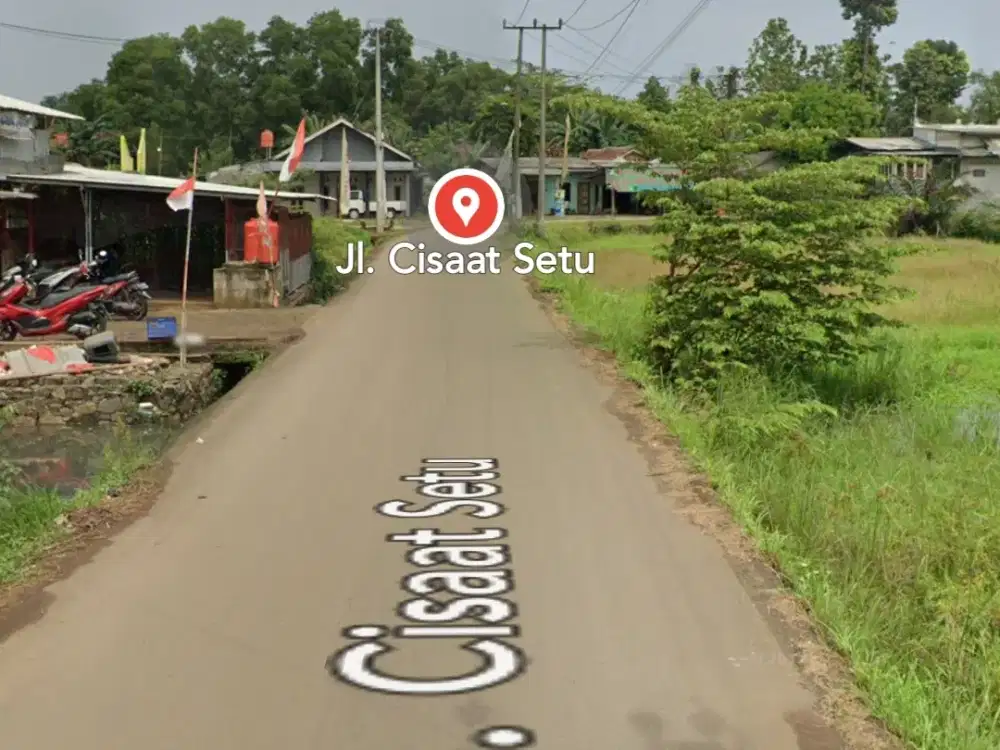 Dijual tanah jln raya setu cisaat ciledug bekasi kabupaten