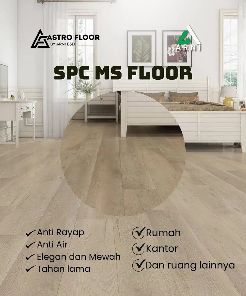 SPC MS FLOOR ANTI RAYAP ELEGAN DAN MEWAH UNTUK RUMAH DAN KANTOR