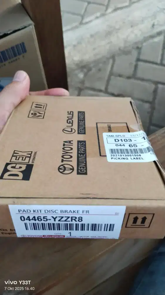 Kampas rem dpn avanza/apv/terios