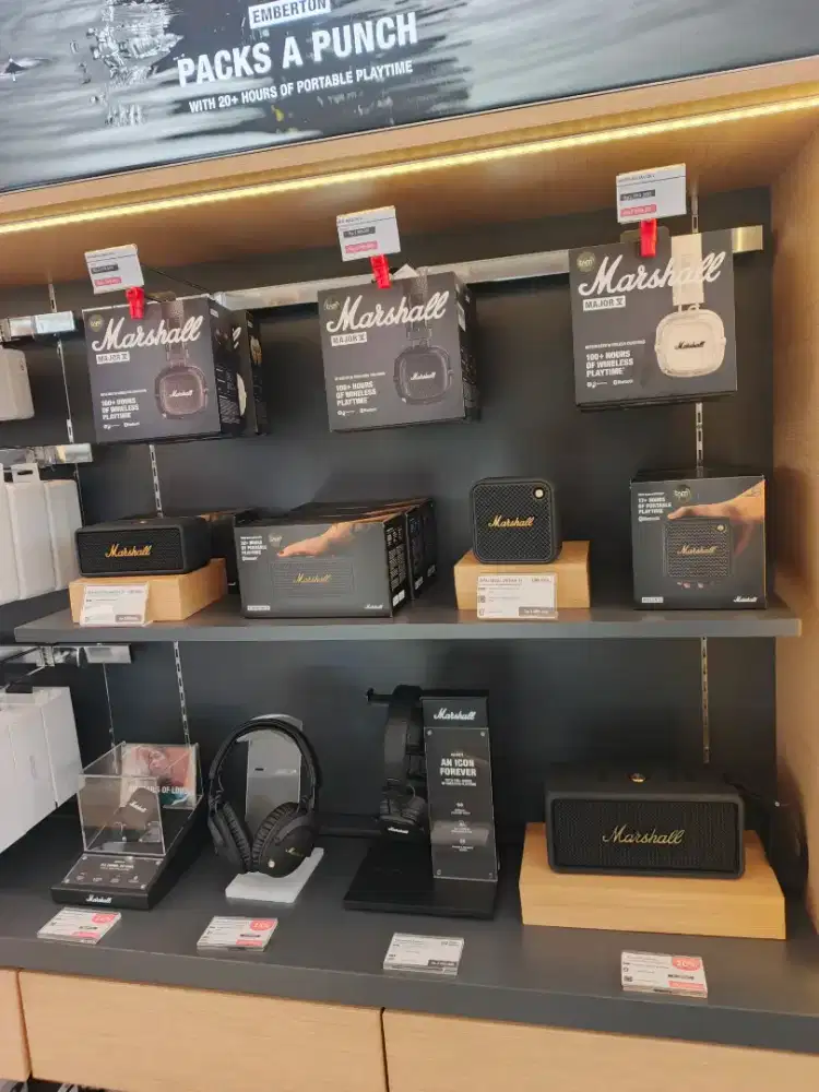 Promo cicilan speaker dan headset Bluetooth merk Marshall