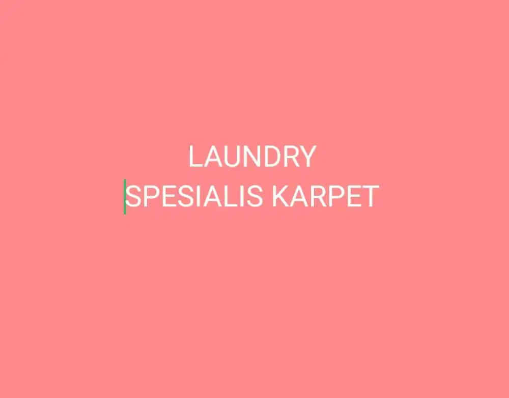 LAUNDRY SPESIALIS KARPET