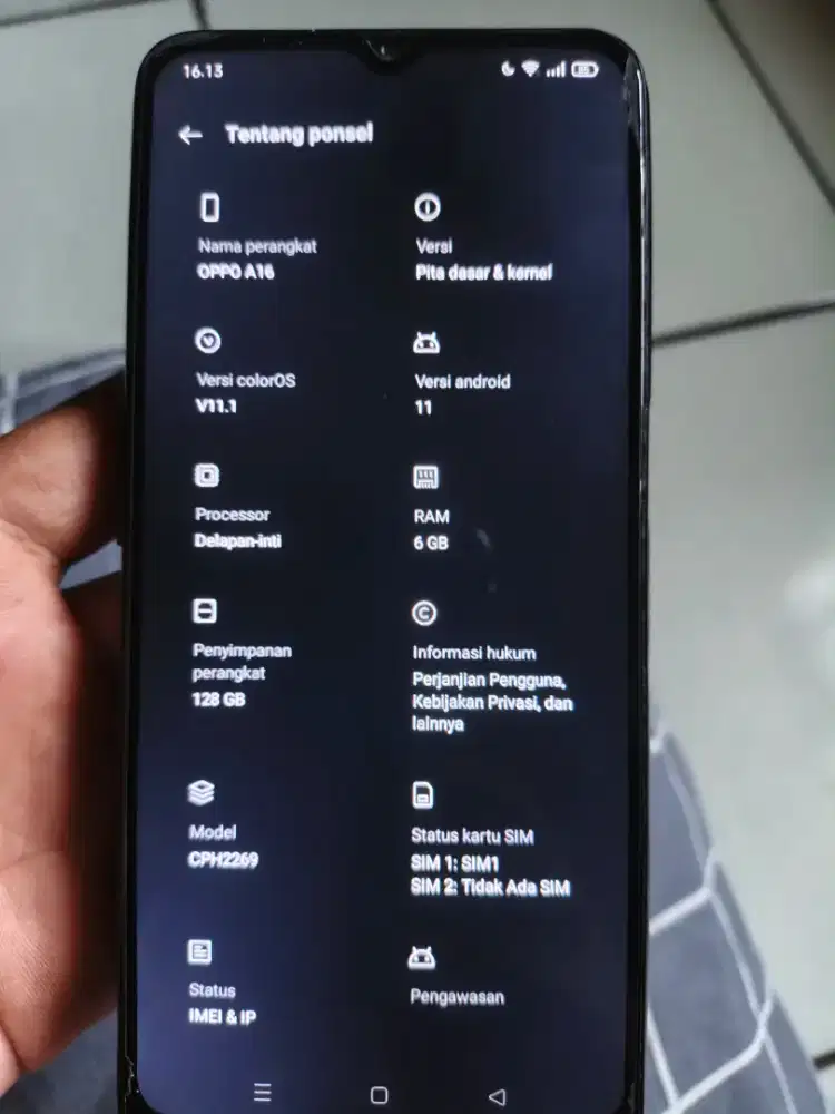 Oppo a16 6/128 hp cashan