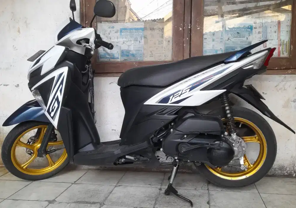 Yamaha Mio soul GT 2016 blue core 125 cw asli biru putih B dki pjk pjg