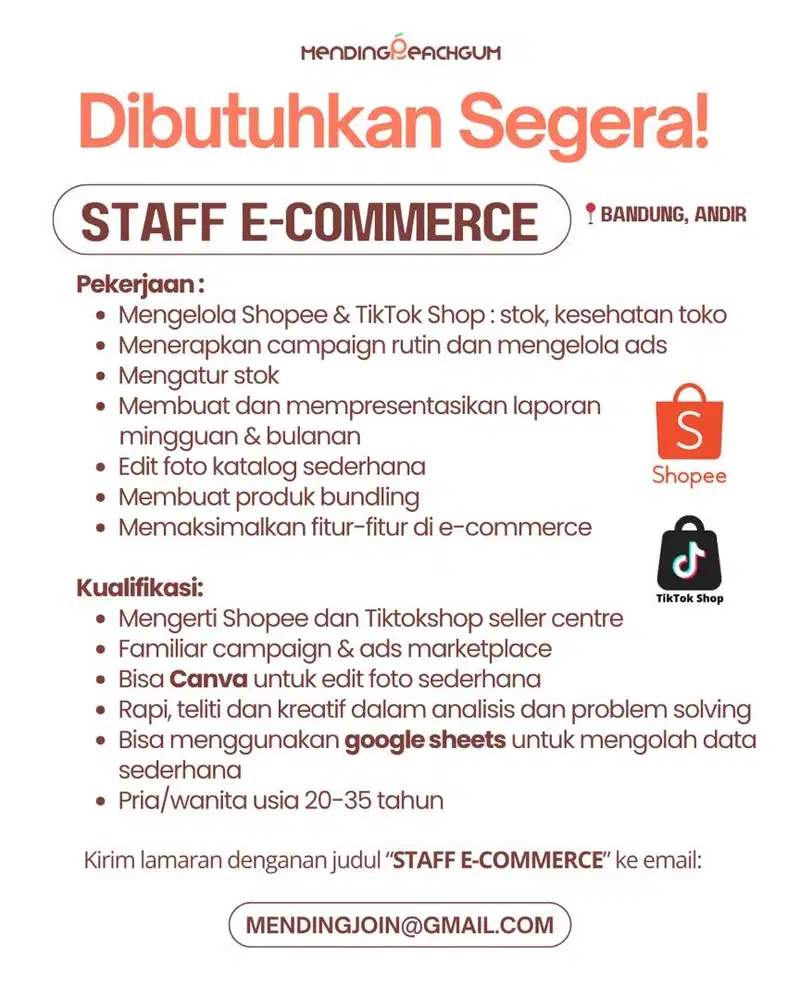 Staff e commerce / Video Editor / Admin