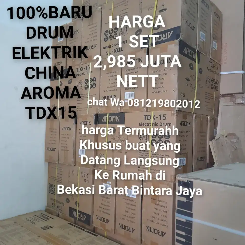 100%br DRUM ELEKTRIK CINA AROMA TDX15