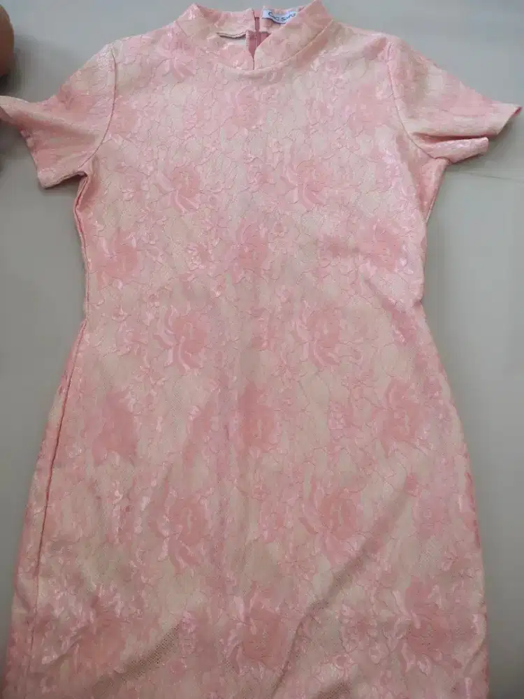 Baju Imlek Cheongsam Pink Premium